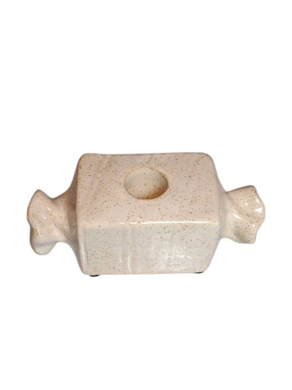 Snoep kandelaar creme 15x5.5cm