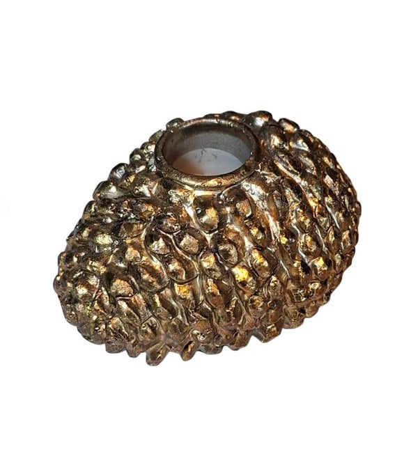 Gouden dennenappel 9x6cm