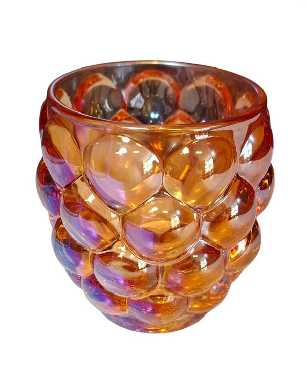 Bubbel holografisch oranje 9.4x9cm