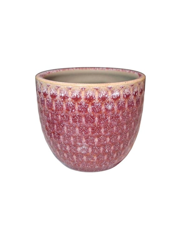 Theelicht houder oud roze 7.5x8cm