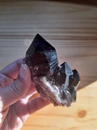 Irradiated Smoky Quartz Crystal Point