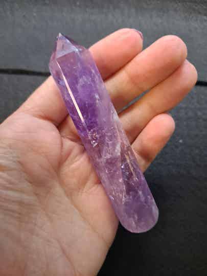 Purple Amethyst Crystal Massage Wand