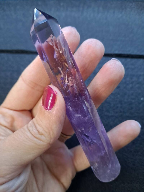 Purple Amethyst Crystal Massage Wand