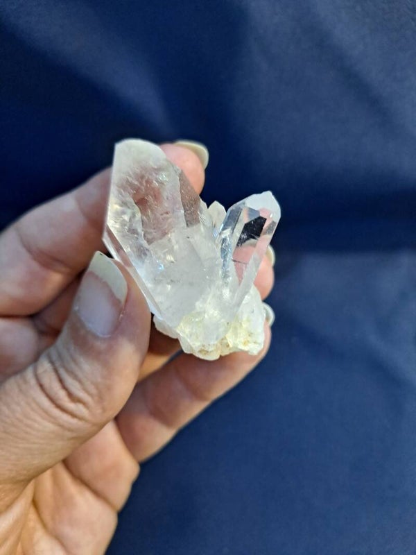Clear Quartz Crystal Point with Trigger Growths