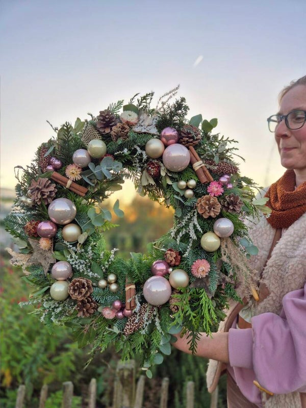 Kerstkrans ☆ kant en klaar - €50,- of €65,-