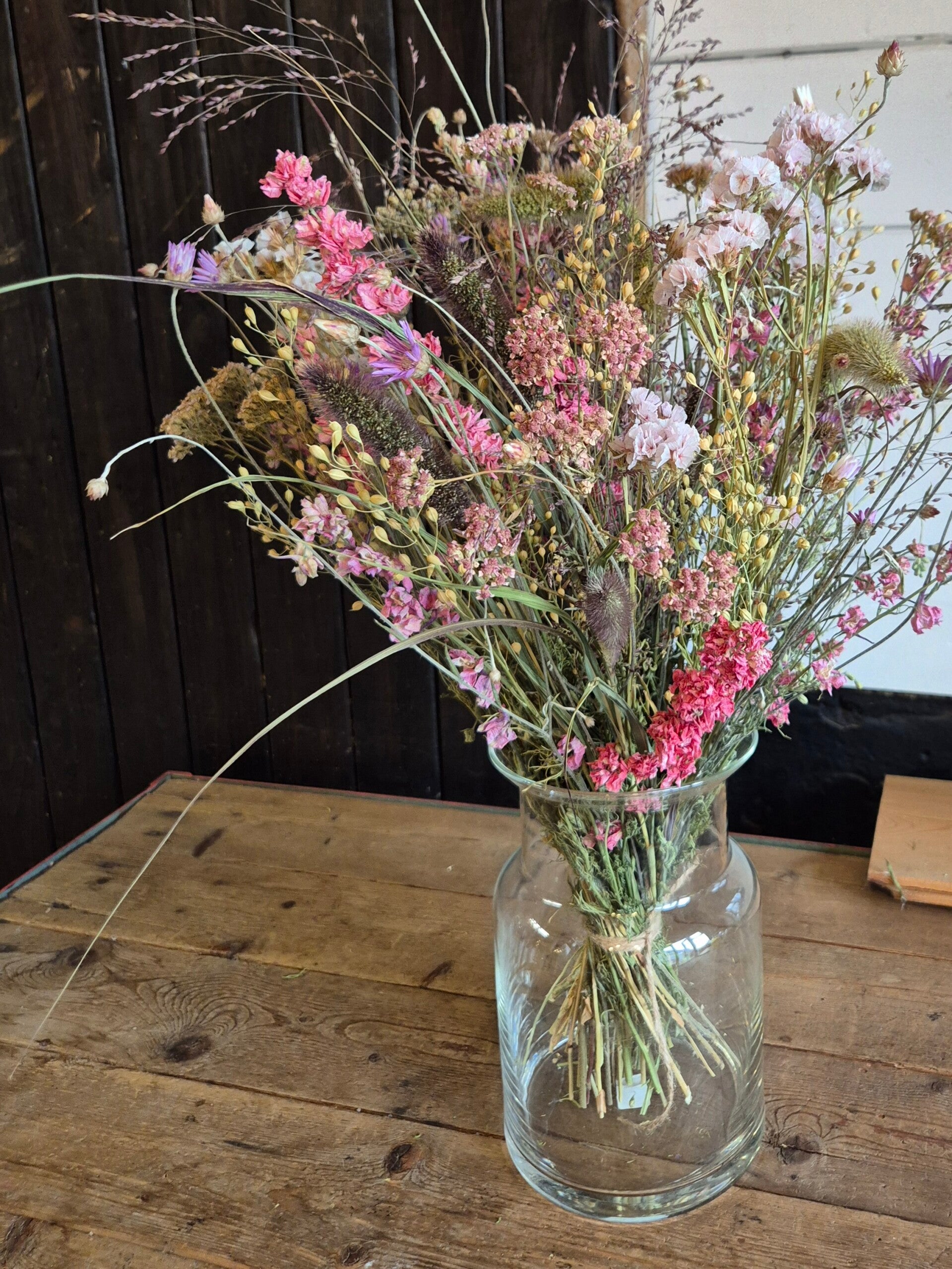 roze lila boeket - €55,-