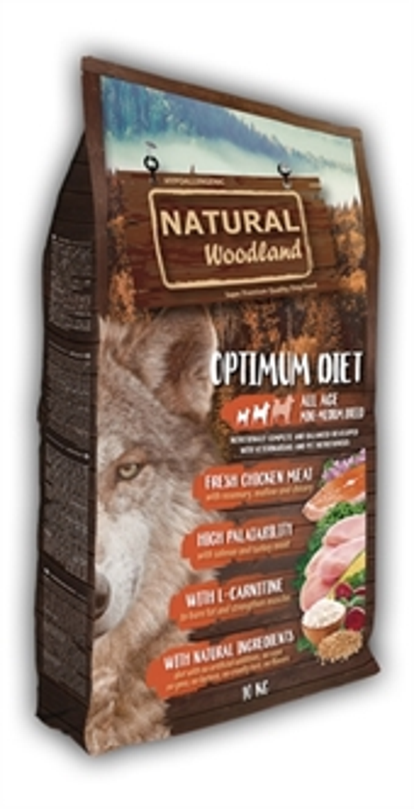 NATURAL WOODLAND OPTIMUM MINI / MEDIUM BREED DIET 10KG