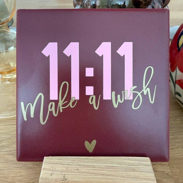 Tegel 11:11 - Make a wish (10x10 cm)