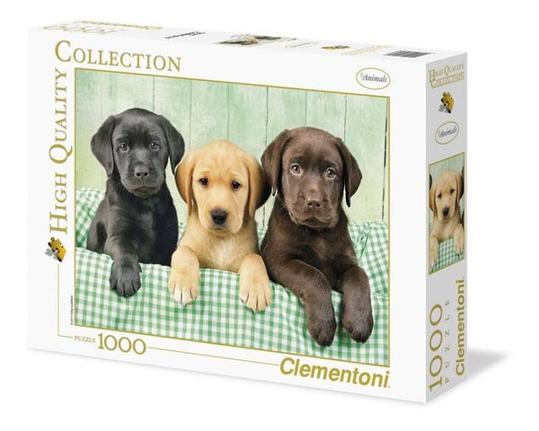 Drie Labradors 1000 stukjes