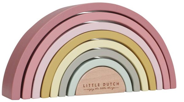 Little Dutch Houten Regenboog roze
