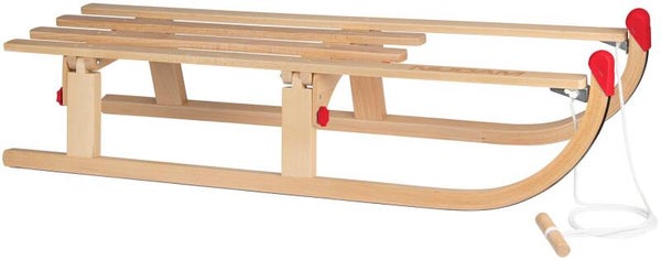 Houten slee met vouwsysteem 110cm
