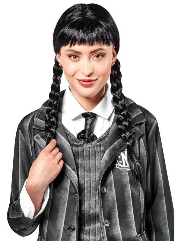 Wednesday Addams pruik adults
