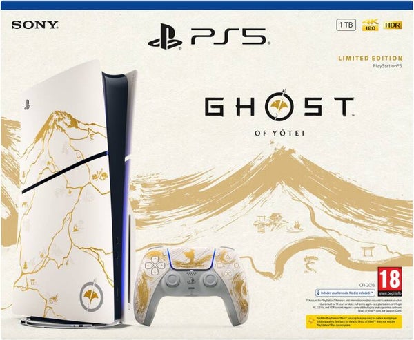 PlayStation 5 - Disc Edition - Slim – Ghost of Yotei Gold Limited Edition - Inclusief Ghost of Yōtei gamevoucher