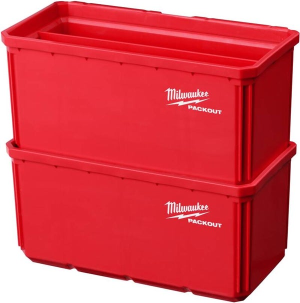 *Milwaukee Accessoires PACKOUT 10x20 cm bakjes (2 stuks) - 4932480699