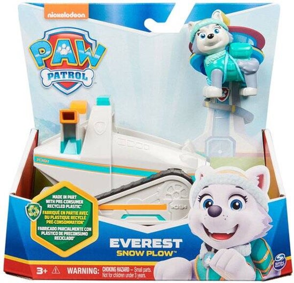 PAW Patrol - Everest's Sneeuwschuiver - speelgoedauto met speelfiguur - 71% gerecycled plastic - duurzaam speelgoed