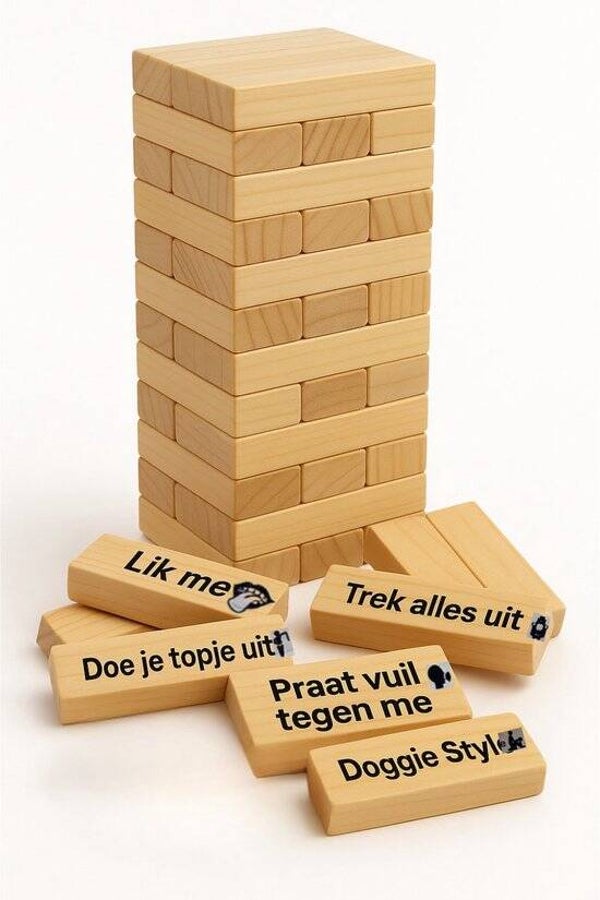 Romantisch Koppelspel Nederlands – Couple Game Blocks – Date Night Blokken – Koppelspel - Spel voor Stellen – Valentijn Cadeau – Intiem en Speels – Liefdesspelletjes voor Relaties - Inclusief Blinddoek