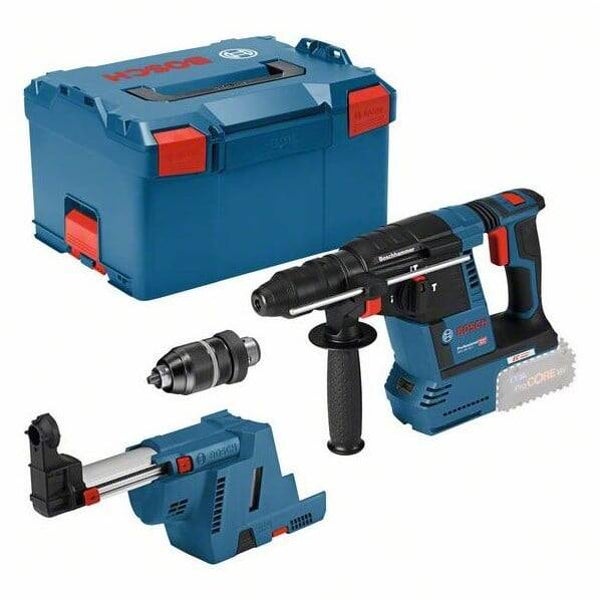 *Bosch Blauw GBH 18V-26 F Accuboorhamer met stofafzuiging GDE 18V-16 | SDS plus | zonder accu's en lader - 061191000K