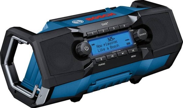 *Bosch Blauw GPB 18 V-2 SC Bouwradio 18V | (ontvangst via DAB+, Bluetooth, FM en AUX) | Zonder accu's & lader - 06014A3100