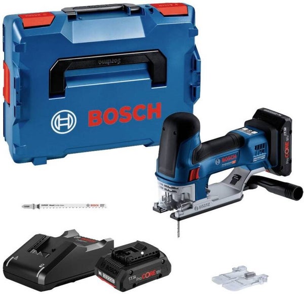 *Bosch Blauw GST 18V-155 SC Accu Decoupeerzaag | 2 x 4,0 Ah accu + snellader | L-Boxx - 06015B0002