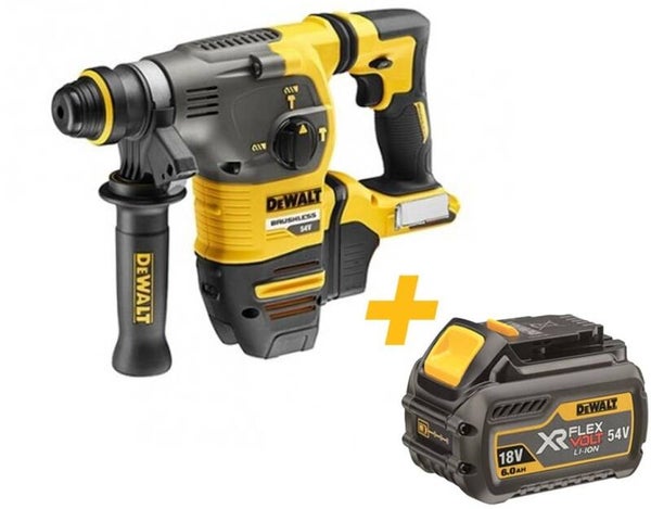 *DeWalt DCH333NT-XJ Accucombihamer SDS-Plus FlexVolt 54V Body | DCB546-XJ XR FLEXVOLT 18V-54V 6.0Ah accu