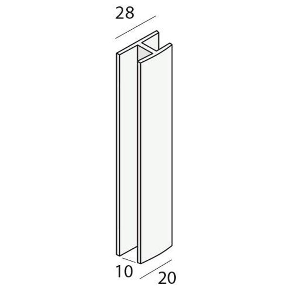 Keralit dakrand verbindingsprofiel