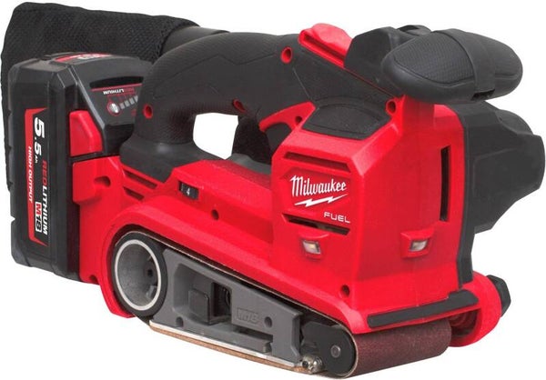 *Milwaukee M18FBTS75-552X | Accu Bandschuurmachine | 75 mm | 2 x 5,5 Ah accu + oplader | In HD-box - 4933479615 4933479615