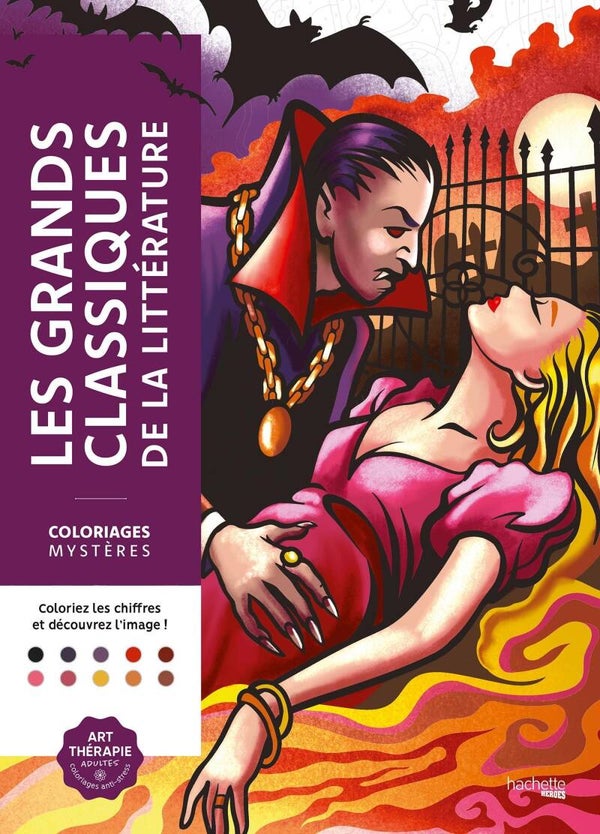 📚 Les Grands Classiques de la Littérature – Coloriages Mystères (Hachette Heroes)
