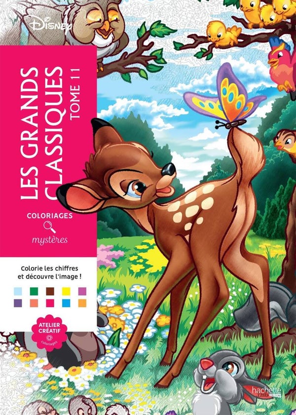 Coloriages mystères Disney - Les Grands classiques Tome 11