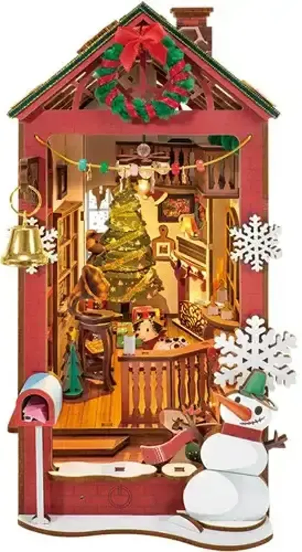 Robotime Book Nook Christmas Indoor Scene