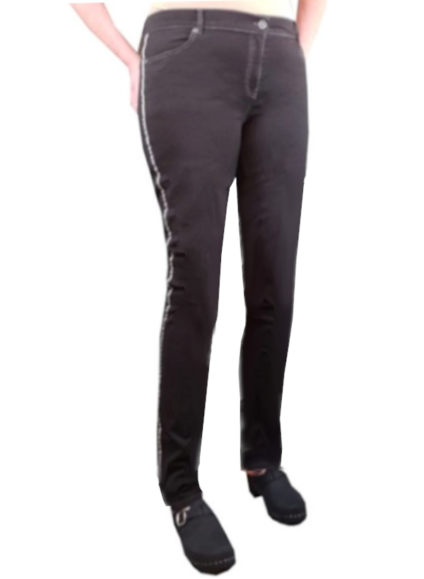 36L striped eeire black jeans