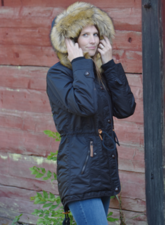 Black teddy bear coat