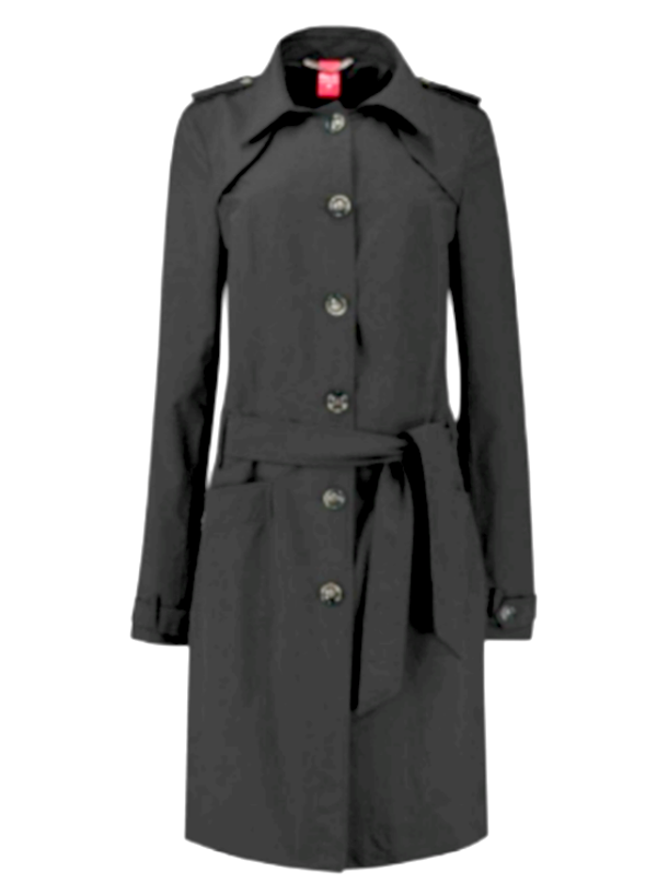 Black quality trench coat