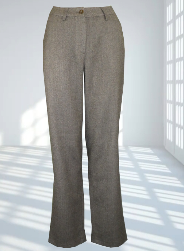 Brown smart trousers 38 leg