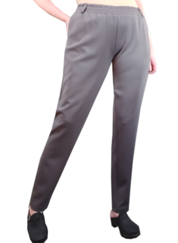 Grå kavajbyxor med resår