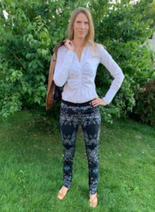 Häftiga byxor med tryck