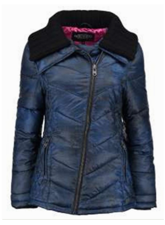 Mörkt blå vinterjacka