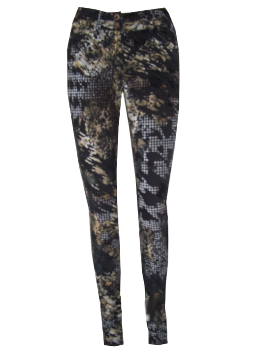 Exklusiva svartmönstrade byxor (40 inch)