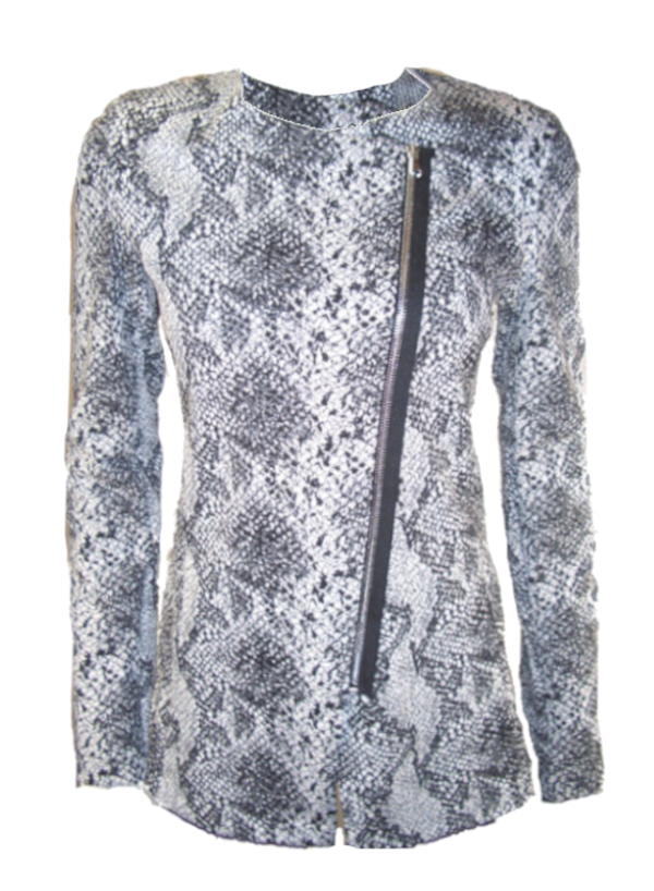 Svartvit kavaj-jacka