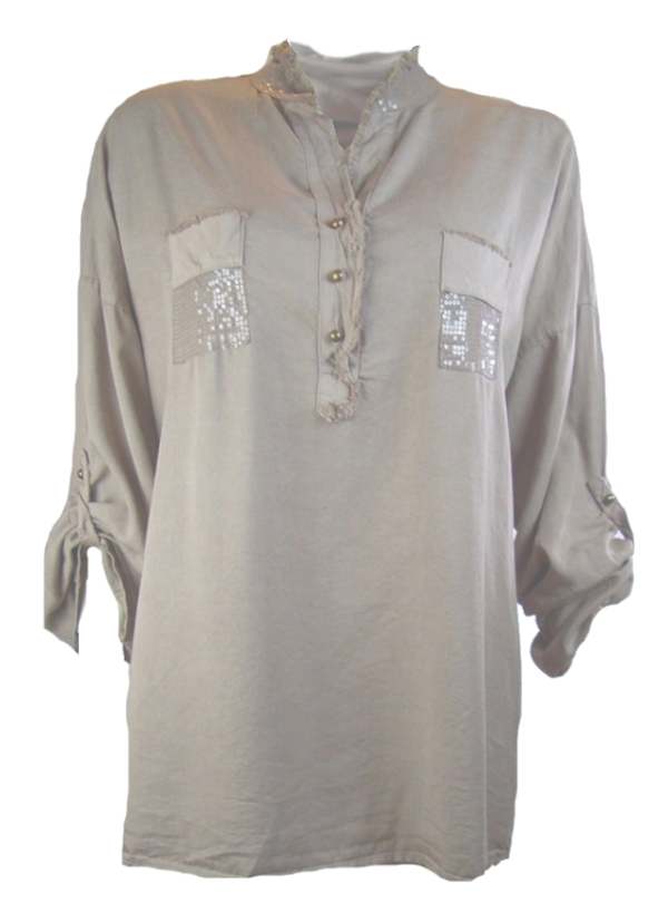 Taupe shabby chick top