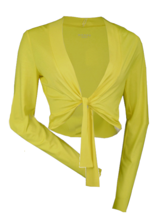 Välsittande ljusgul bolero