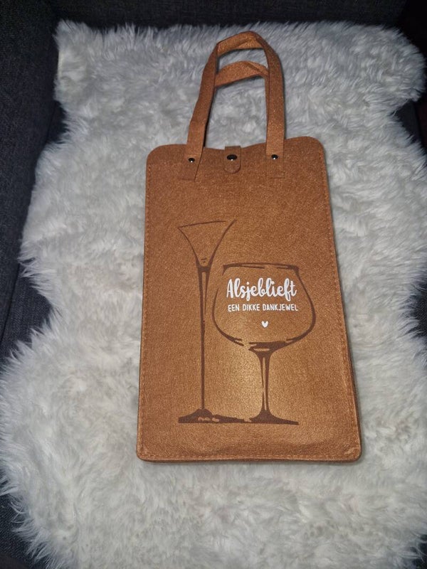 Wijntas voor 2 flessen