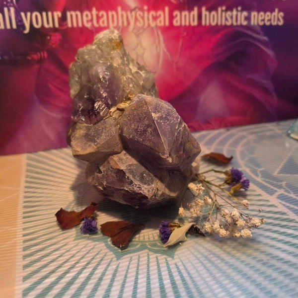 Large Amethyst Chunk with Points on one end