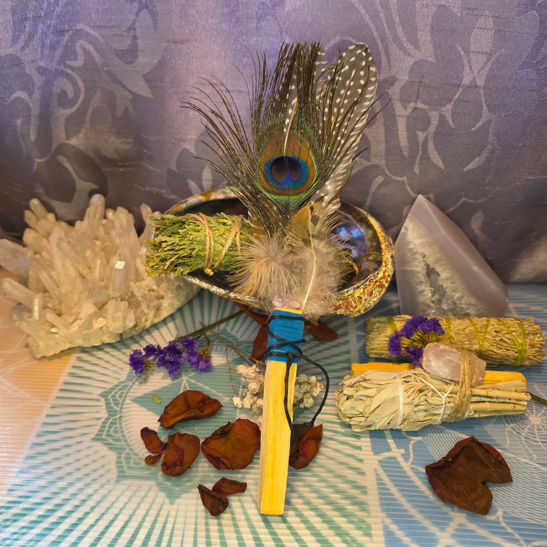Palo Santo smudging wand.
