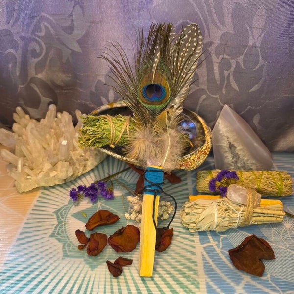 Palo Santo smudging wand.