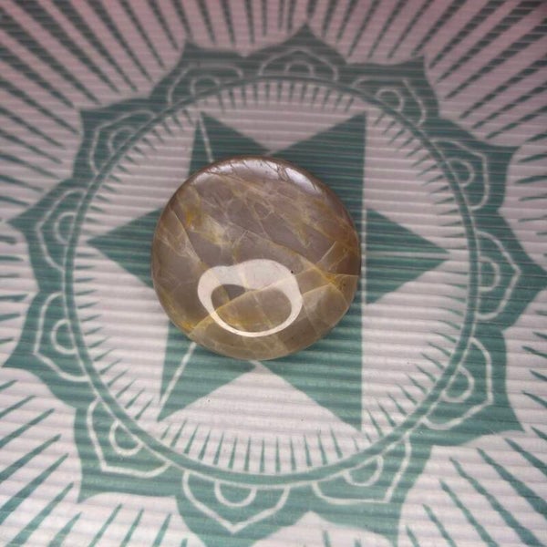 Peach Moonstone Palm Stone -80g