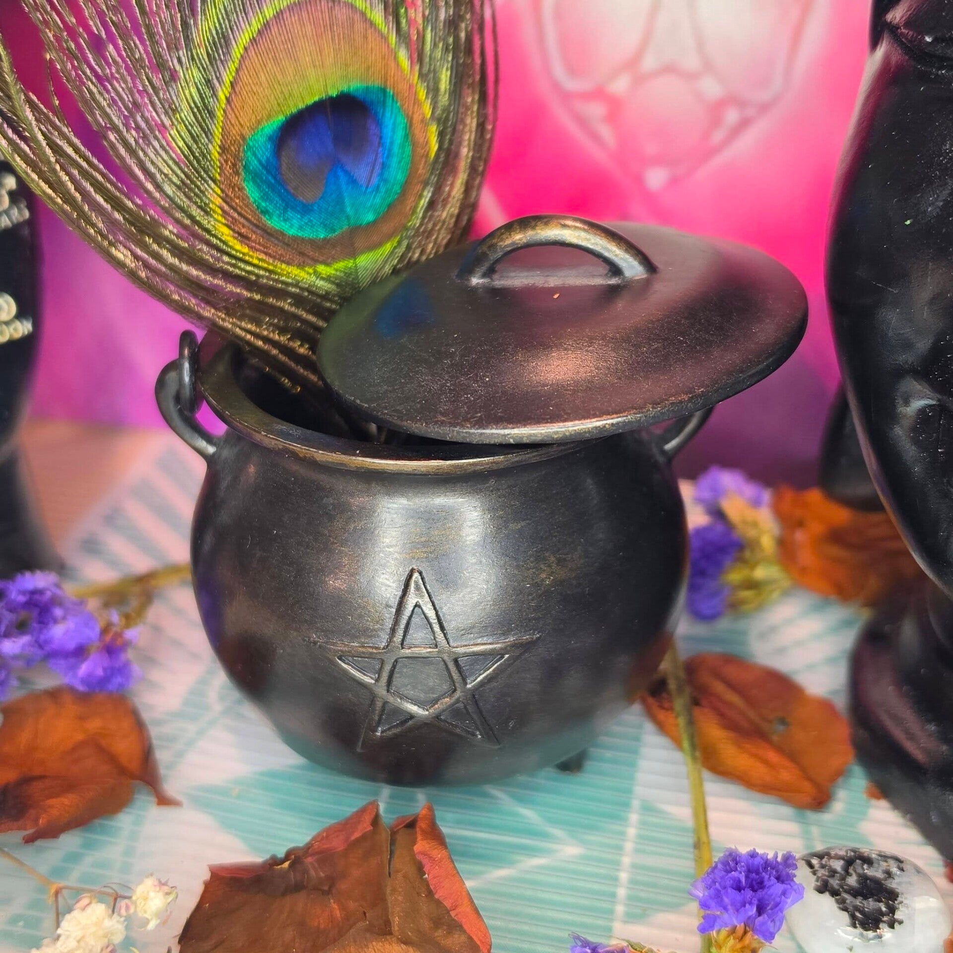 3" Cauldron with Pentagram