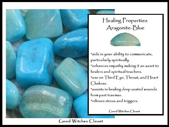 Blue Aragonite (Dye Enhanced)