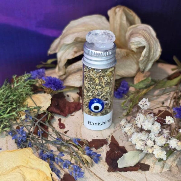 Banishing Herbs Spell Bottle