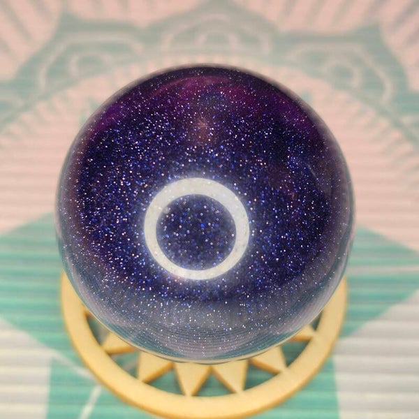 Blue Goldstone Sphere -91