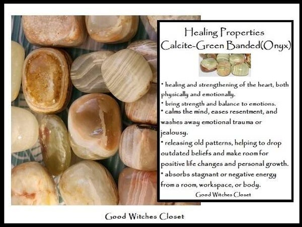 Green banded Calcite (Green Onyx)